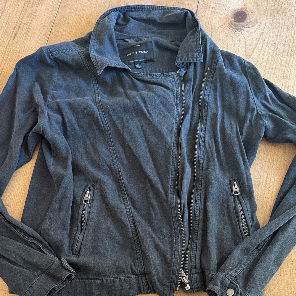 Lucky Brand Charcoal Jean Jacket